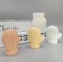 3D Вълнена ръкавица Силиконов молд форма за свещи гипс сапун , снимка 4