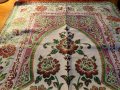 турско молитвено килимче, килимче за молитва за Намаз - флорални мотиви със яркозелен блясък, снимка 3