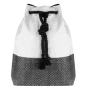 Дамска раница, Черно - Бяло, 39x9x43см., снимка 1