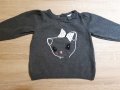 Бебешко пуловерче H&M ,,Коте"🐱 р-р 62, снимка 1