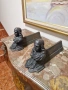 Уникални антикварни френски чугунени стойки за камина , снимка 1