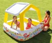 Детски надуваем басейн със сенник INTEX,157 х 157 х 122, Sun Shade, снимка 1