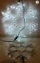 LED ЛЕД Снежинка Коледна фигурка за Украса 55х55 Лед Осветление