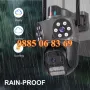 Безжична WiFi IP камера с 3 обектива 10MPx, нощно виждане, 360°, iCSee, микрофон, снимка 2