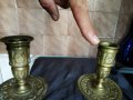два барокови свещници от бронз, снимка 7