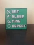 Релефна картина Eat, Sleep, Mine, Repeat, снимка 1