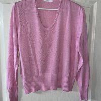 Бонбонено розова блуза с блестящи камъчета Swarovski , снимка 4 - Блузи с дълъг ръкав и пуловери - 35522330