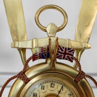 Стар Немски Настолен Механичен Часовник Юнгханс Junghans , снимка 3 - Антикварни и старинни предмети - 42331966