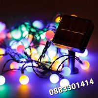 Соларно LED осветление, 60 броя, 6 метра Коледни соларни лампи, снимка 3 - Соларни лампи - 42093916
