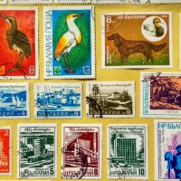 Филателия,стари български и чуждестранни марки в рамка, снимка 7 - Картини - 36967747