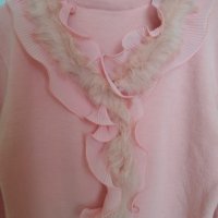 Дамска блуза с пухкава яка, снимка 3 - Блузи с дълъг ръкав и пуловери - 36716069