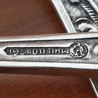 Руски посребрени лъжички мнц, снимка 3 - Антикварни и старинни предмети - 30711233
