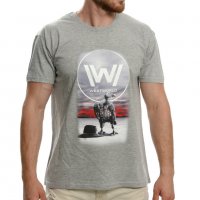 Нова мъжка тениска с дигитален печат на сериала Westworld (Западен свят), снимка 1 - Тениски - 37670057