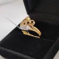 Нов Златен пръстен-3,06гр/14кр, снимка 3 - Пръстени - 42492101