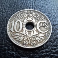 Стара монета 10 сантима 1926 г. Франция-топ !, снимка 1 - Нумизматика и бонистика - 42201842