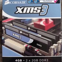 Памет Corsair XMS3 8GB (KIT 2x4GB), DDR3, 1600MHz, C8, снимка 1 - RAM памет - 42365077