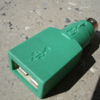 Microsoft - оригинален адаптер преходник USB към PS/2, снимка 5 - Други - 36391944
