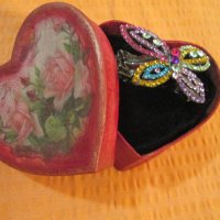 романтична кутия за бижу във форма на сърце, снимка 1 - Романтични подаръци - 26273319