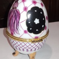 Порцеланово яйце в стил Феберже , снимка 4 - Колекции - 44292748
