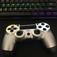 Dualshock 4 черупка - Silver Shell, снимка 1 - Аксесоари - 39430699