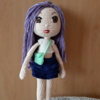 Плетена кукла Сабрина , снимка 2 - Кукли - 30999556