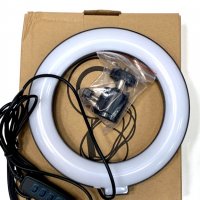 Светещ ринг лампа(led ring) Селфи лампа, снимка 5 - Светкавици, студийно осветление - 30438194