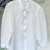 Красива бяла риза/блуза, снимка 8 - Ризи - 42134570