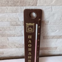 Стар дървен стенен термометър - ПЛОВДИВ, снимка 4 - Антикварни и старинни предмети - 42092538