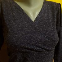 Лилава блуза/ вталена р-р S, снимка 2 - Блузи с дълъг ръкав и пуловери - 32186651