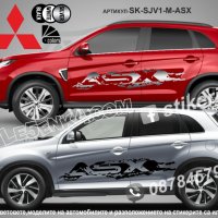 Mitsubishi Outlander стикери надписи лепенки фолио SK-SJV1-M-OUT, снимка 3 - Аксесоари и консумативи - 36450725