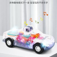 Музикална и светеща, прозрачна, полицейска кола играчка за деца, снимка 4 - Коли, камиони, мотори, писти - 42763820