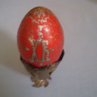 Руско ръчно рисувано дървено яйце, снимка 8 - Антикварни и старинни предмети - 36896457