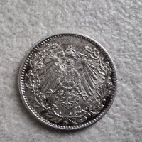 Германия 1 . ½ марка 1916 година. Сребро 0.900, снимка 2 - Нумизматика и бонистика - 42832143