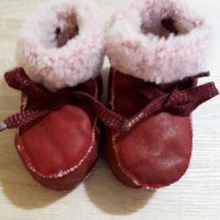 Нови! Топли бебешки терлички/буйки от еко кожа, снимка 2 - Бебешки обувки - 35124419