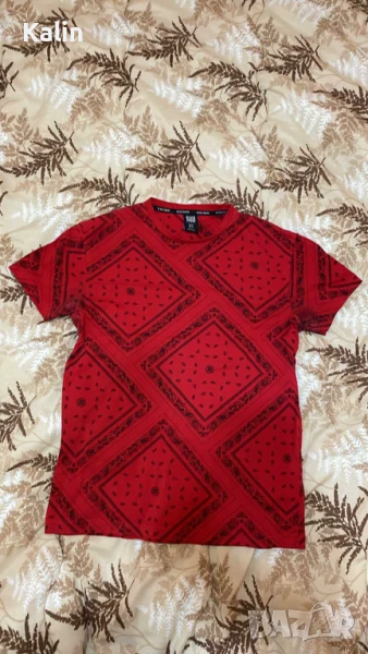 Мъжка тениска - червена, снимка 1