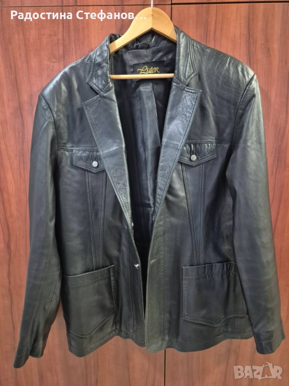 Мъжко кожено яке - естествена кожа, снимка 1
