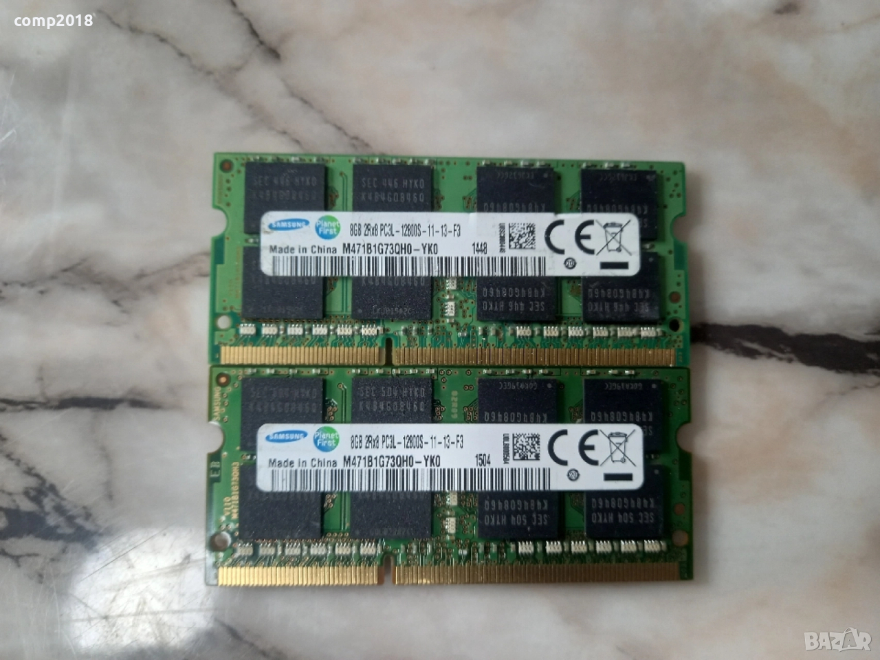Памет за лаптоп 16GB (2x8GB) Samsung 1600 MHz DDR3L, снимка 1