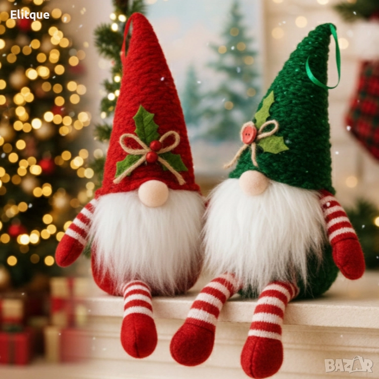 Коледна играчка джудже – Перфектна украса за елха и дом, снимка 1