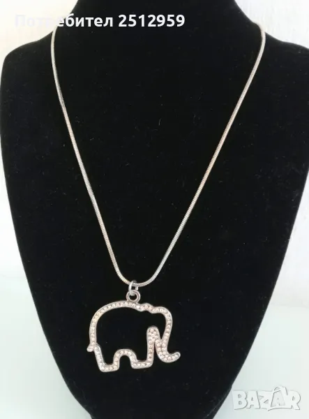 Колие с висулка - медицинска стомана, снимка 1