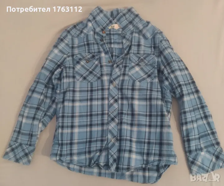 H & M памучна риза за 5-6 г. дете, снимка 1