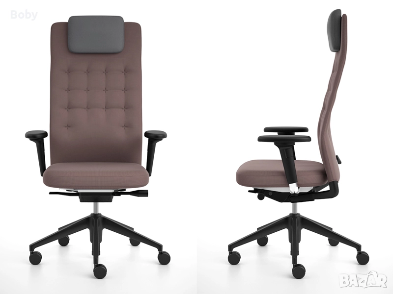 120 броя VITRA ID TRIM Sierra Grey Премиум Офис стол, снимка 1