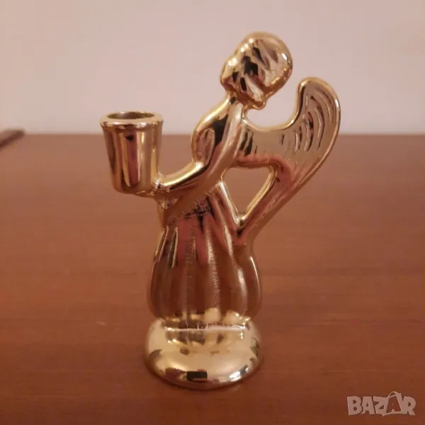 Малък месингов Шведски свещник, снимка 1