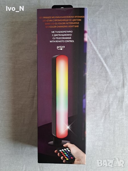 LED стик със светлинни ефекти и дистанционно управление., снимка 1