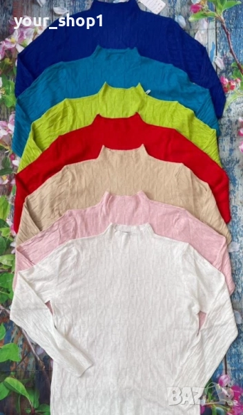 Дамска блуза  финно машинно плетиво , снимка 1