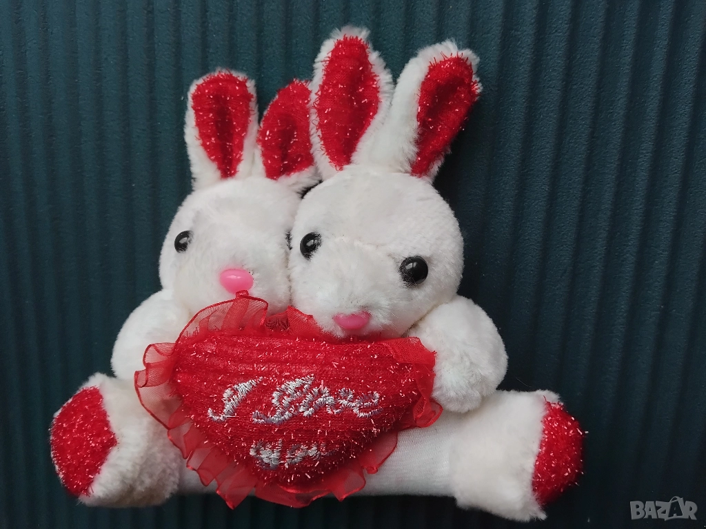 Влюбени Зайчета със Сърце I love you - НОВИ!, снимка 1