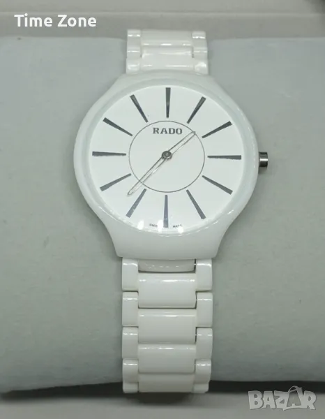 Rado True Thinline 39mm White Ceramic White Dial Дамски от Недраскаема Керамика, снимка 1