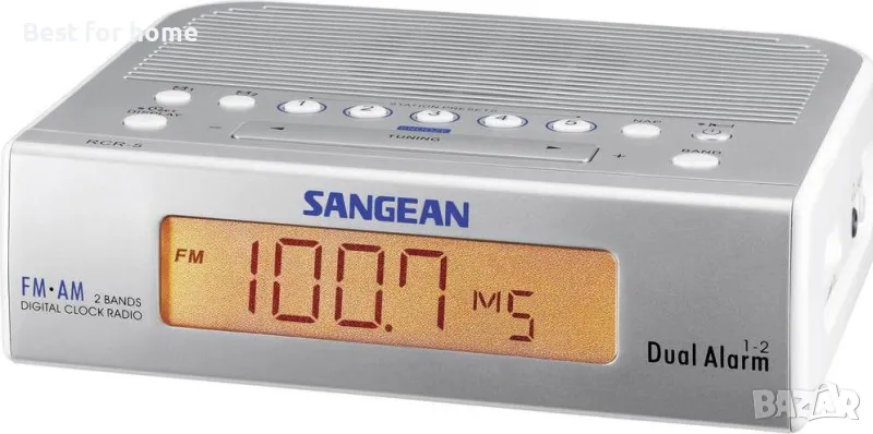 Радио с часовник Sangean RCR-5 Radio Alarm Clock, снимка 1