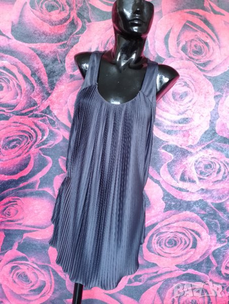 Маслено Сива туника плисе Л, снимка 1