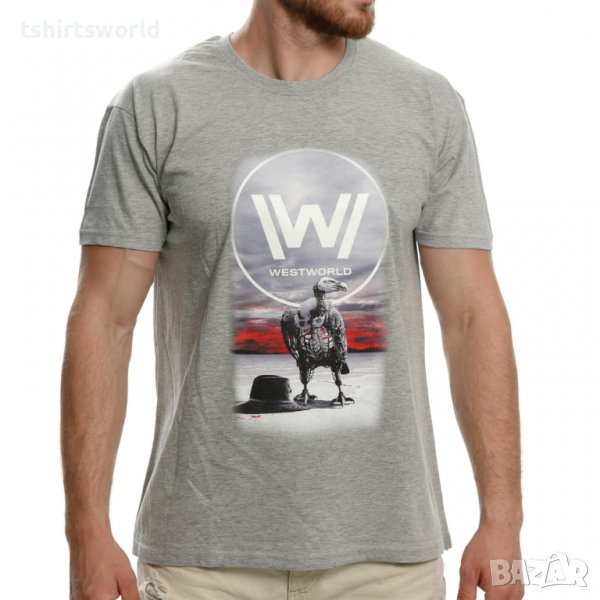 Нова мъжка тениска с дигитален печат на сериала Westworld (Западен свят), снимка 1