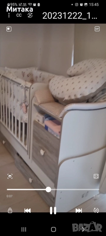 Детска кошара, ползвана само 3 месеца, много запазена , снимка 1